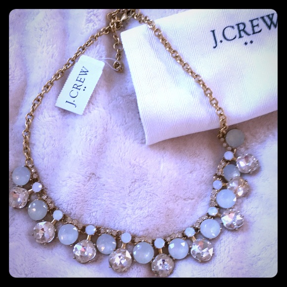 Gorgeous J Crew statement crystal necklace - Picture 1 of 3